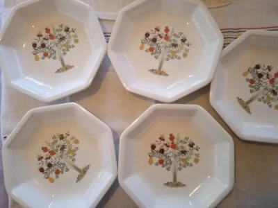Service de table vintage Ceramica olympia 5 assiettes - Photo 1/4