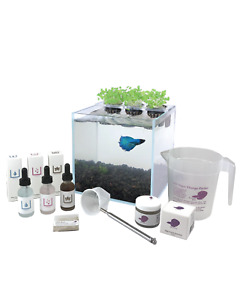 Boutique Betta 2.1 gal Rimless Aquarium Complete Kit With Planter Lid and More!
