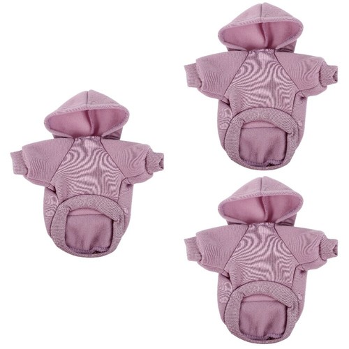 VETEMENTS 3 pezzi bambole di cotone felpa con cappuccio cani con cappuccio felpa vestiti caldi