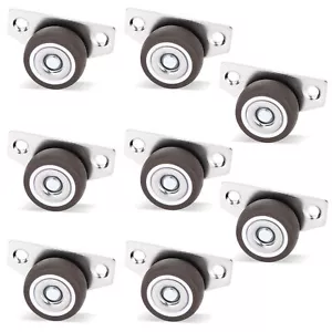 1Inch 8Pcs Mini Low Profile Casters Small Side Mount Drawer Caster Wheels Rig... - Picture 1 of 6