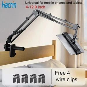 Phone Tablet Holder Stand Bed Desk Mount for IPhone IPad Adjustable 360 Rotation - Picture 1 of 10