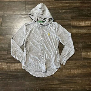 Sudadera con capucha Five Four Mark McNairy gris con botones con perno logotipo S - Imagen 1 de 4