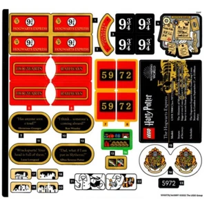 new LEGO Sticker Sheet for Harry Potter's Hogwarts Express set 76405 - Picture 1 of 1