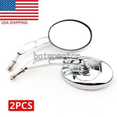 Espejos retrovisores cromados para motocicleta Harley-Davidson Heritage Softail Classic FLSTC Foto 1 de 4