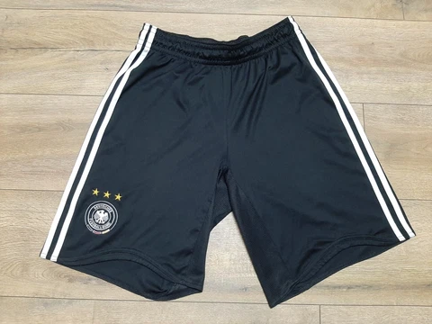Germany 2008/2009/2010 ADIDAS Home Football Shorts Men's Size M Black Pants Cover