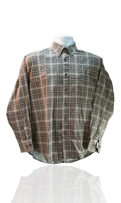 Crossings Men's M L/S Button Up Shirt, Tan Plaid. A-2 - Image 1 of 4