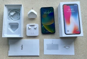 Apple iPhone X - 64GB - Silver-Black (Unlocked)  A++ condition - Picture 1 of 13