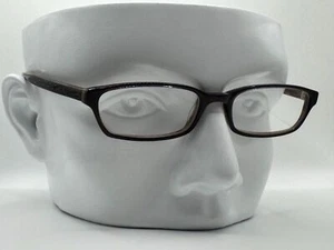 Vintage Y2K Eyeglasses | NOS Narrow Style Black & Brown Plastic Made in Germany - Picture 1 of 10