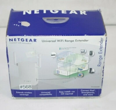 NETGEAR WN3000RP 802.11n 1-Port N300 WiFi Range Extender NOS - Image 1 of 2