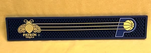 Patron Tequila Indiana Pacers Bar Rail Mat Rubber No Spill Runner 20.5" x 3.5" - Picture 1 of 5
