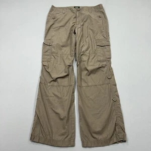 Eddie Bauer Pants Womens 12 Brown Cargo Vashon Fit Pockets Button Outdoor Work - Picture 1 of 7