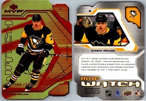 21-22 MVP WATCH COLORS & CONTOURS - EVGENI MALKIN /250 #8 PITTSBURGH PENGUINS - Foto 1 di 1