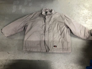 Men's Walls FR Flame Resistant Ash Gray Canvas Heavy Work Jacket/Coat 4XL-R - Picture 1 of 5