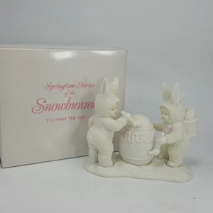Vintage 1994 Dept 56 Snowbunnies "I'll Paint the Top"  Figurine & Box PDHHJ - Picture 1 of 11