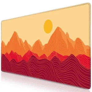Gaming Mouse Pad Mountain Pattern XX-Large Extended Mousepad Big Computer Key... - Picture 1 of 7