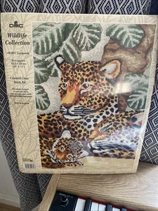 DMC WILDLIFE COLLECTION Leopards Counted Cross Stitch Kit - Picture 1 of 3