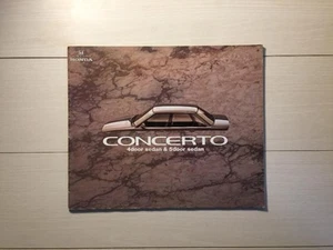 Honda Concerto Vintage Car Catalog June 1988 37 Pages with Price List Used - Imagen 1 de 6
