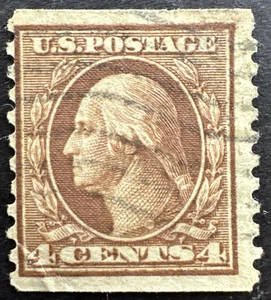 US 1915 Scott 457 Used Coil Rotary Press Wmk. 190 Perf 10 George Washington - Picture 1 of 2