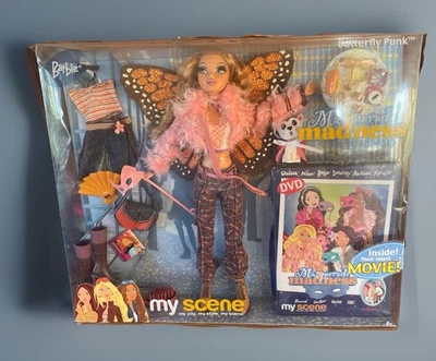2004 Mattel My Scene BARBIE Butterfly Punk Masquerade Madness/box w/wear - Image 1 of 4