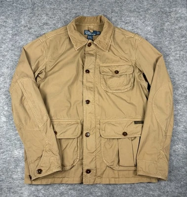 Chaqueta Polo Ralph Lauren De Colección Para Hombres M Caza Tareas Abrigo Marrón Caqui Coruduroy Foto 1 de 4