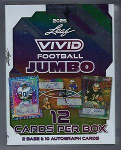 2025 Leaf Vivid Football Jumbo Hobby Box - Picture 1 of 1