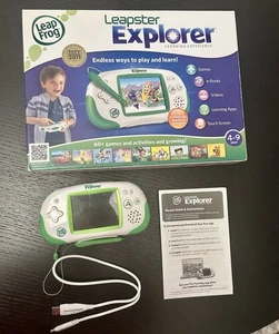 Leapfrog Leapster Explorer Learning Handheld Game System Green Working Great! - Picture 1 of 11