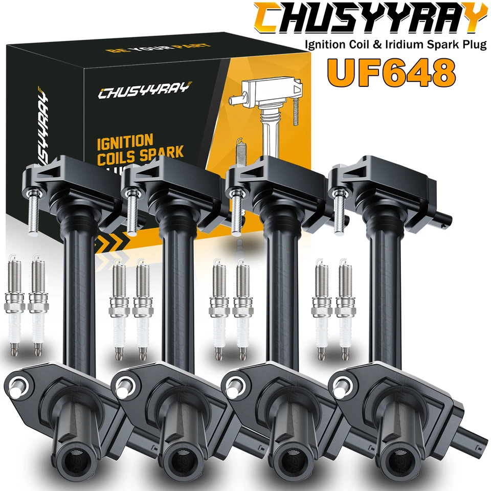 6x bobinas de encendido y bujías UF648 para Ram 1500 Classic 2019-2020 3,6 L Foto 1 de 4