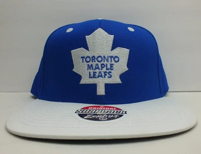 TORONTO MAPLE LEAFS TROWBACK LOGO VINTAGE NHL HOCKEY SNAPBACK HAT OSFA NEW NWT - Image 1 of 4