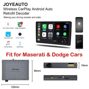 For Maserati/Dodge Wireless CarPlay Android Auto Mirror Link Retrofit 2014-2016 - Picture 1 of 8