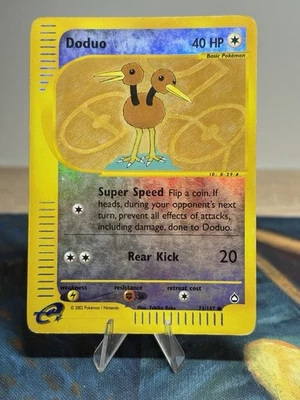Doduo 73/147 Reverse Holo Pokémon Card Aquapolis E Reader Series 2002 LP MP - Image 1 of 4