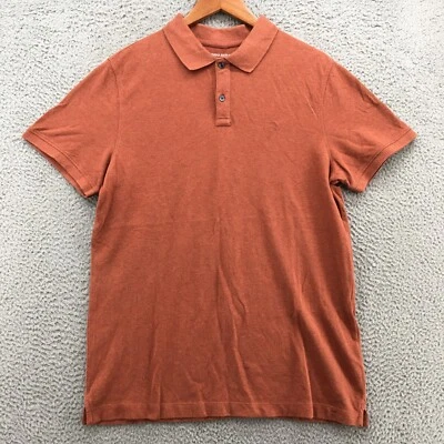 Banana Republic Polo Shirt Mens L Orange Cotton Short Sleeve Slim Fit Collared - Image 1 of 4