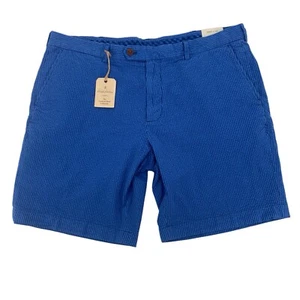 Brooks Brothers Men's Size 40 Blue Seersucker Preppy Chino Shorts NWT - Picture 1 of 10