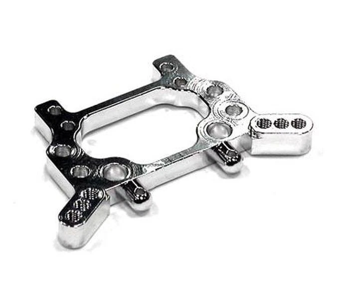 Associated RC18T Silver Aluminum Rear Shock Tower by Integy INTT7603S - Image 1 of 1