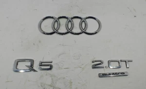 2009-2012 Audi Q5 2.0T Quattro Rear Emblem Badge Set Logo Symbol OEM - Picture 1 of 5
