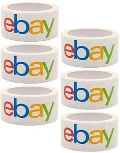 6 Rollen Verpackungsband der Marke EBAY Farbe Logo - Bild 1 von 1