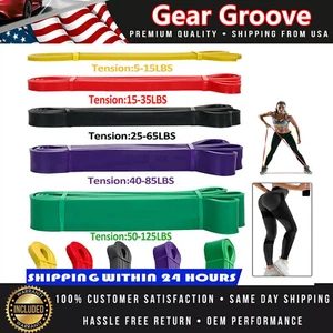 Heavy Duty Resistance Bands Set Loop For Gym Exercise Pull up Fitness Workout US - Picture 1 of 18