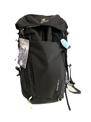 Deuter Trail Pro 36 L Backpack Internal Frame Black Unisex NWT Hiking - Image 1 of 4