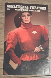 Sensational Sweaters Coats & Clark No. 295 knitting patterns instruction book - Imagen 1 de 2