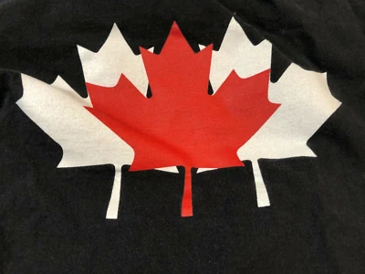 Camiseta para hombre CANADÁ Maple Leaf, negra, pequeña Foto 1 de 4