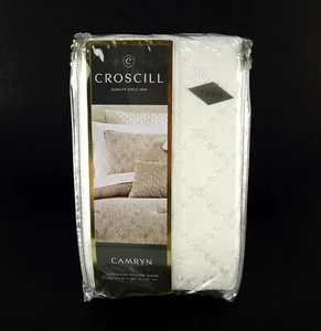 Croscill Camryn Euro Pillow Sham 26" x 26" New Taupe - Picture 1 of 7