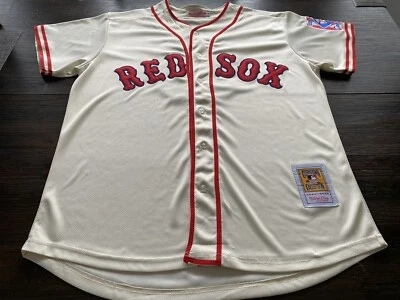 MLB BOSTON RED SOX TED WILLIAMS Мужская коллекция Cooperstown сшитая футболка средний размер - Изображение 1 из 4