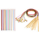Crochet Hooks Bamboo Knitting Needles Kit for Crochet Lovers, Rainbow/Wood