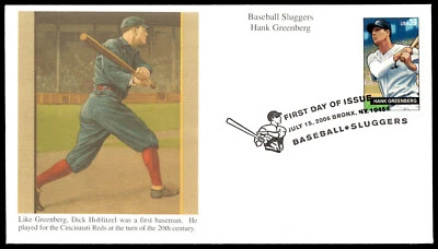2006 Hank Greenberg FDC Reds Dick Hoblitzel Mystic Company Cachet - Image 1 of 2