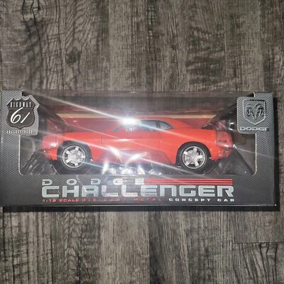 HIGHWAY 61/DCP 1 18 ORANGE DODGE CHALLANGER 6.1 HEMI CONCEPT CAR #50502 - Image 1 of 4