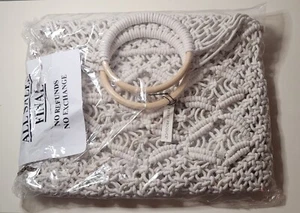 Crochet Purse With Wood Handle - *NWT* - Fresh Produce Brand - Picture 1 of 3