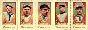 GEORGE GIBSON JOHN MCGRAW ART DEVLIN Rare 5 Card Helmar Strip - Picture 1 of 1