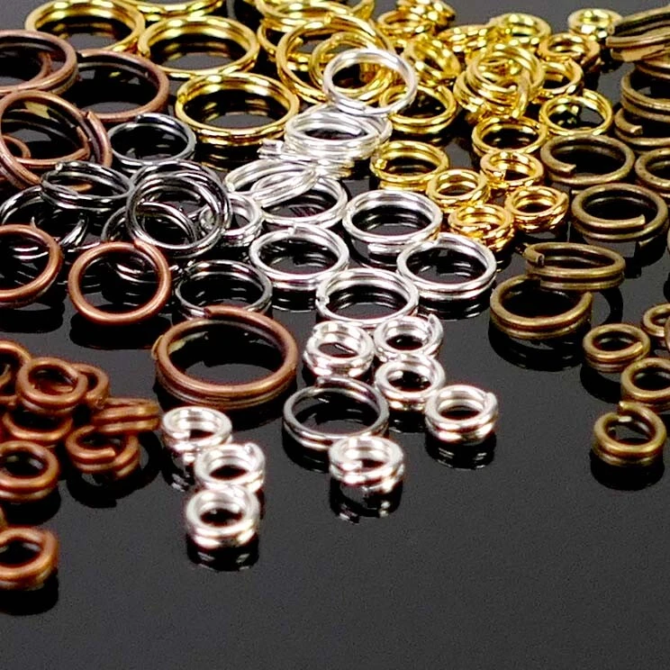 Spaltringe Schlüsselringe Ring Metall Farbauswahl Ø 4 – 8 mm 20 Stück BACATUS