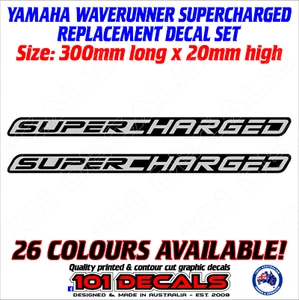 Supercharged replacement graphics decal sticker set for YAMAHA waverunner jetski - Picture 1 of 11
