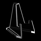 25pcs Collectibles Triangle Easel Stand For Display Home Decor Transparent Mini