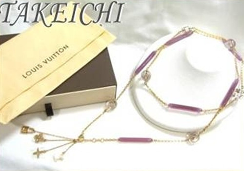 LOUIS VUITTON（LV） Louis Vuitton M65544 Collana Velo Sautoir Unclusioni GPX pietra